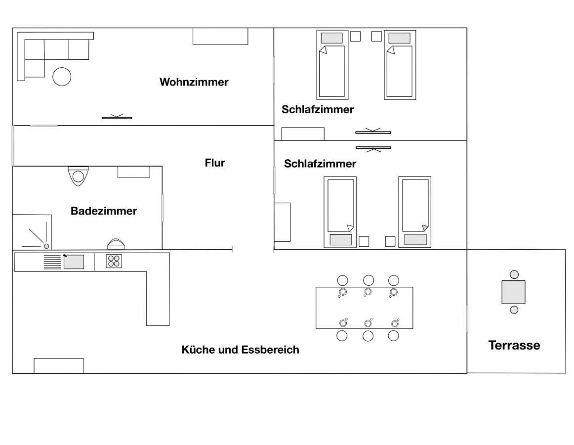 Moderne Ferienwohnung Klosterblick กุกซ์ฮาเกน ภายนอก รูปภาพ